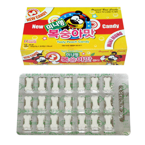 미니멍 캔디 (30개입) 복숭아맛