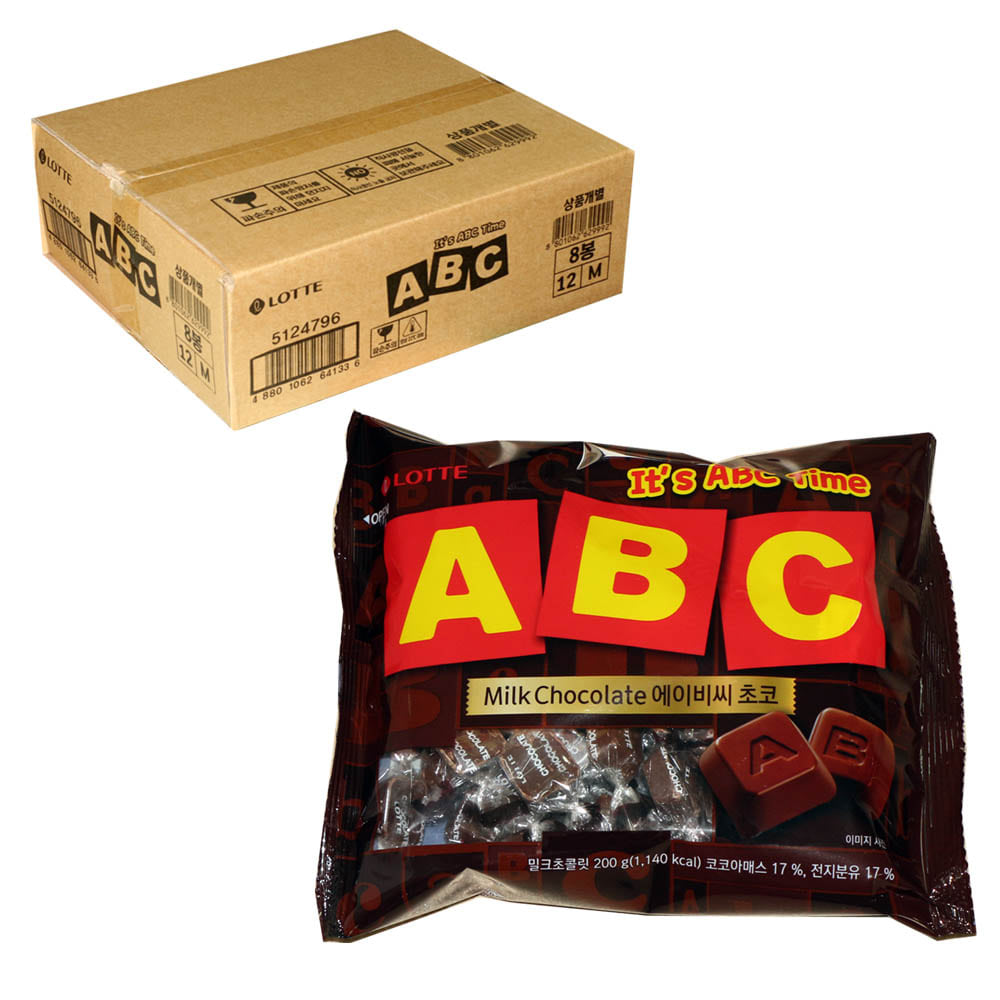 롯데 ABC 초콜릿 187g (8개입) 1박스