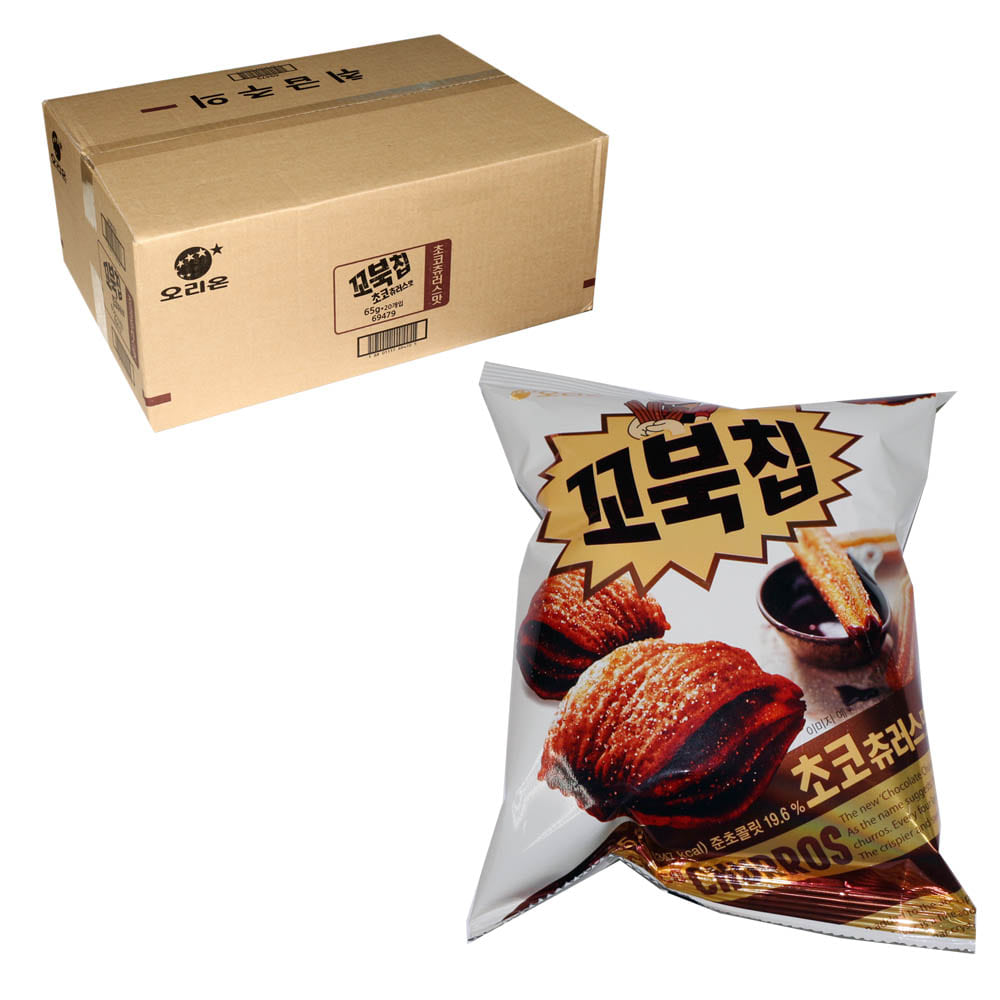 오리온 꼬북칩 초코츄러스맛 65g  1박스 (24개입)
