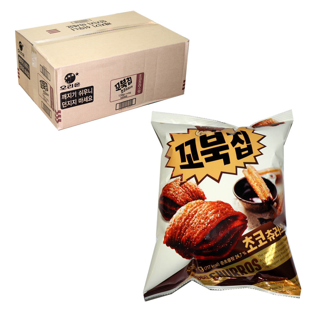 오리온 꼬북칩 초코츄러스맛 136g 1박스 (14개입)