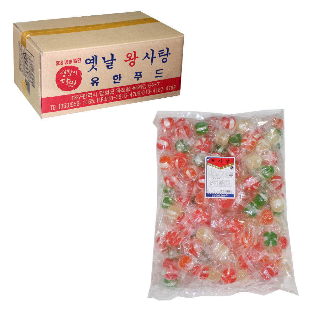 달인 유한푸드 왕사탕 3kg x 2개